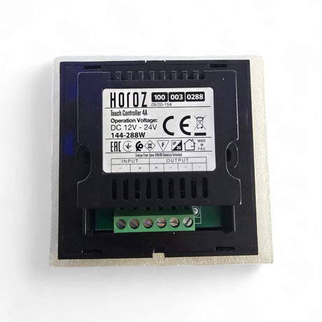 Luxe Touch dimmer wandpaneel met glasafwerking – Dual White (warm & koud wit) – 288W – 86x86mm – geschikt voor LED-verlichting – modern en stijlvol ontwerp voor binnen