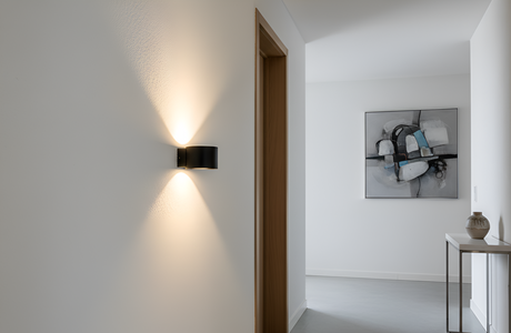 Moderne LED Wandlamp – Horoz Electric – 8W – 4200K – IP20- Zwart/IJzer