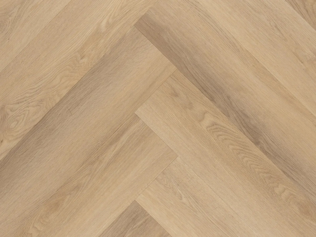 Yarenza Altessa Visgraat Beige PVC Visgraat Dryback 2,5 mm Beige Eiken