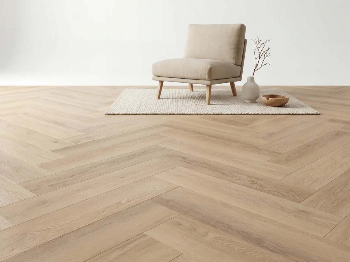 Yarenza Altessa Visgraat Beige PVC Visgraat Dryback 2,5 mm Beige Eiken - foto 5