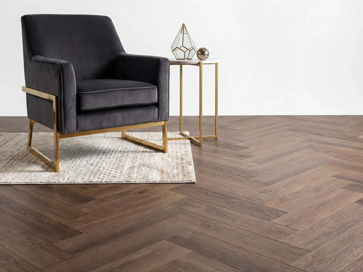 Yarenza Altessa Visgraat Brown PVC Visgraat Dryback 2,5 mm Bruin Eiken - foto 3