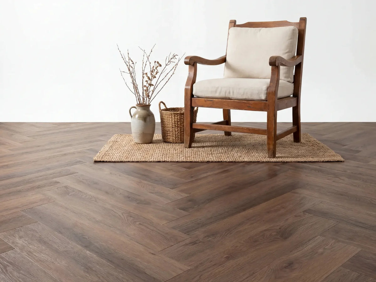 Yarenza Altessa Visgraat Brown PVC Visgraat Dryback 2,5 mm Bruin Eiken - foto 4