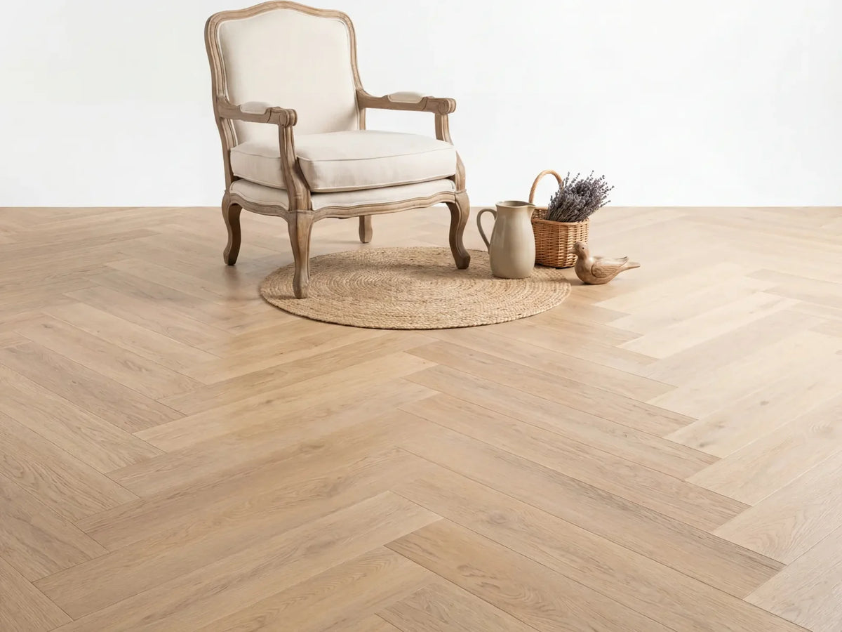 Yarenza Altessa Visgraat Light Oak PVC Visgraat Dryback 2,5 mm Licht Eiken - foto 5