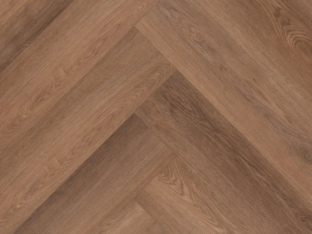 Yarenza Altessa Visgraat Roasted PVC Visgraat Dryback 2,5 mm Geroosterd Eiken