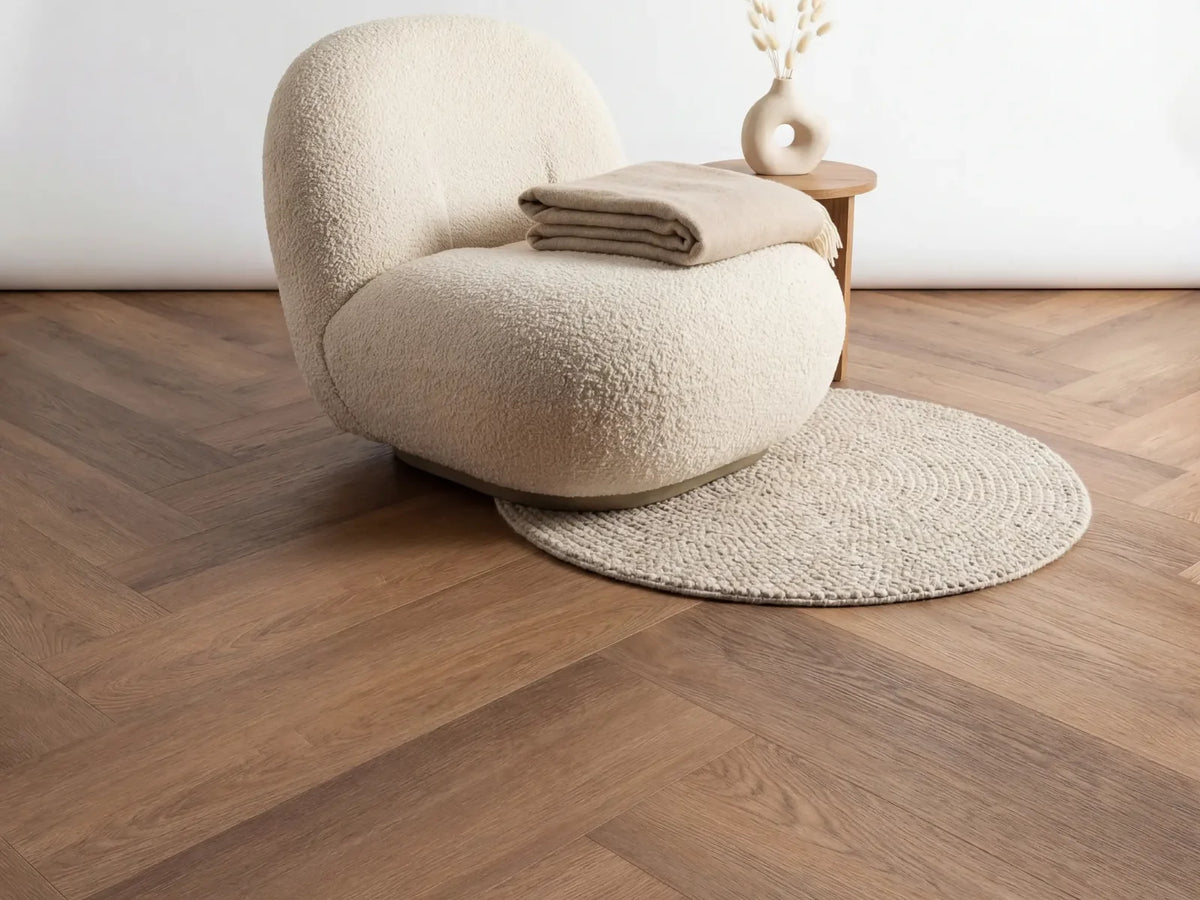 Yarenza Altessa Visgraat Roasted PVC Visgraat Dryback 2,5 mm Geroosterd Eiken - foto 3