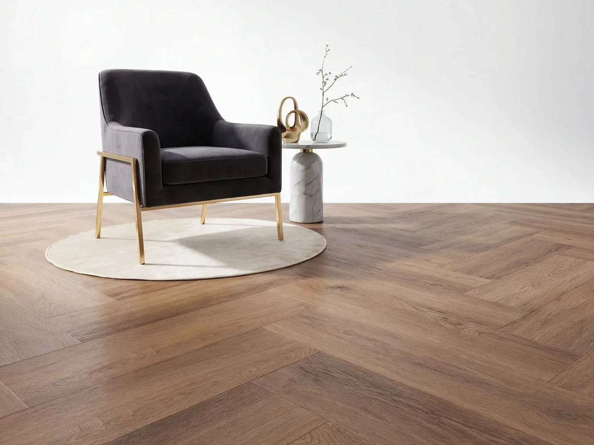 Yarenza Altessa Visgraat Roasted PVC Visgraat Dryback 2,5 mm Geroosterd Eiken - foto 4