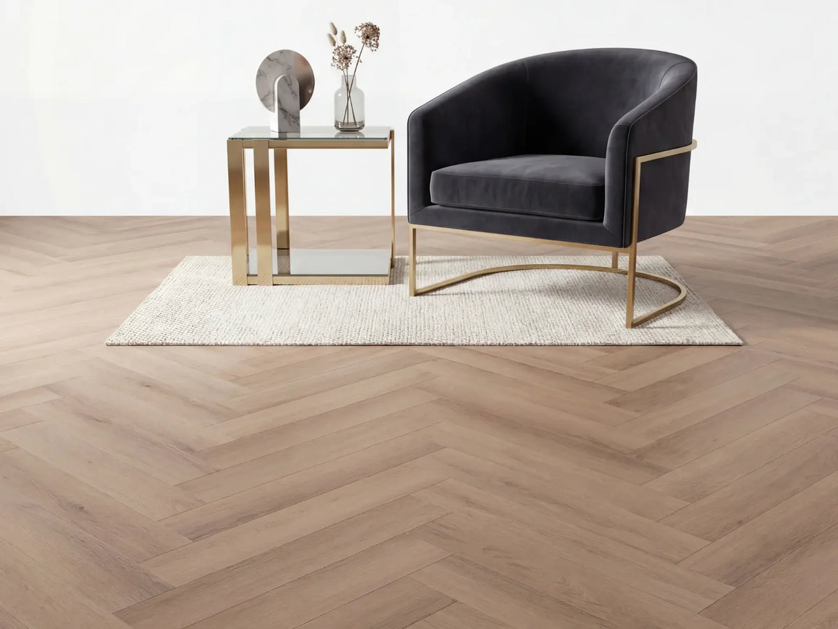 Yarenza Altessa Visgraat Smoky PVC Visgraat Dryback 2,5 mm Gerookt Eiken - foto 3