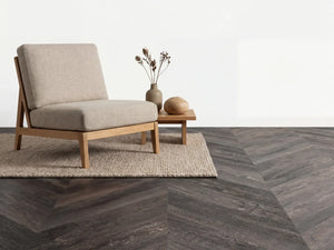 Yarenza Lux Tenebrae Hongaarse Punt Charred Black Oak PVC Hongaarse Punt Dryback 2,5 mm Zwart Gebrand Eiken - foto 2