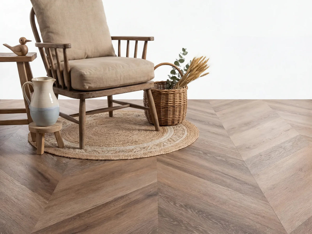 Yarenza Lux Tenebrae Hongaarse Punt Dark Oak PVC Hongaarse Punt Dryback 2,5 mm Donker Eiken - foto 3