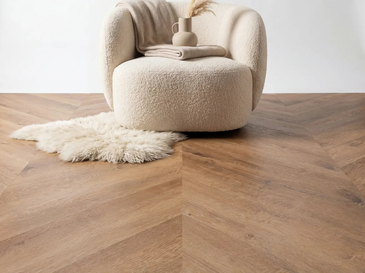 Yarenza Lux Tenebrae Hongaarse Punt Warm Oak PVC Hongaarse Punt Dryback 2,5 mm Warm Eiken - foto 3