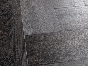 Yarenza Lux Tenebrae Visgraat Charred Black Oak PVC Visgraat Dryback 2,5 mm Zwart Gebrand Eiken - foto 2