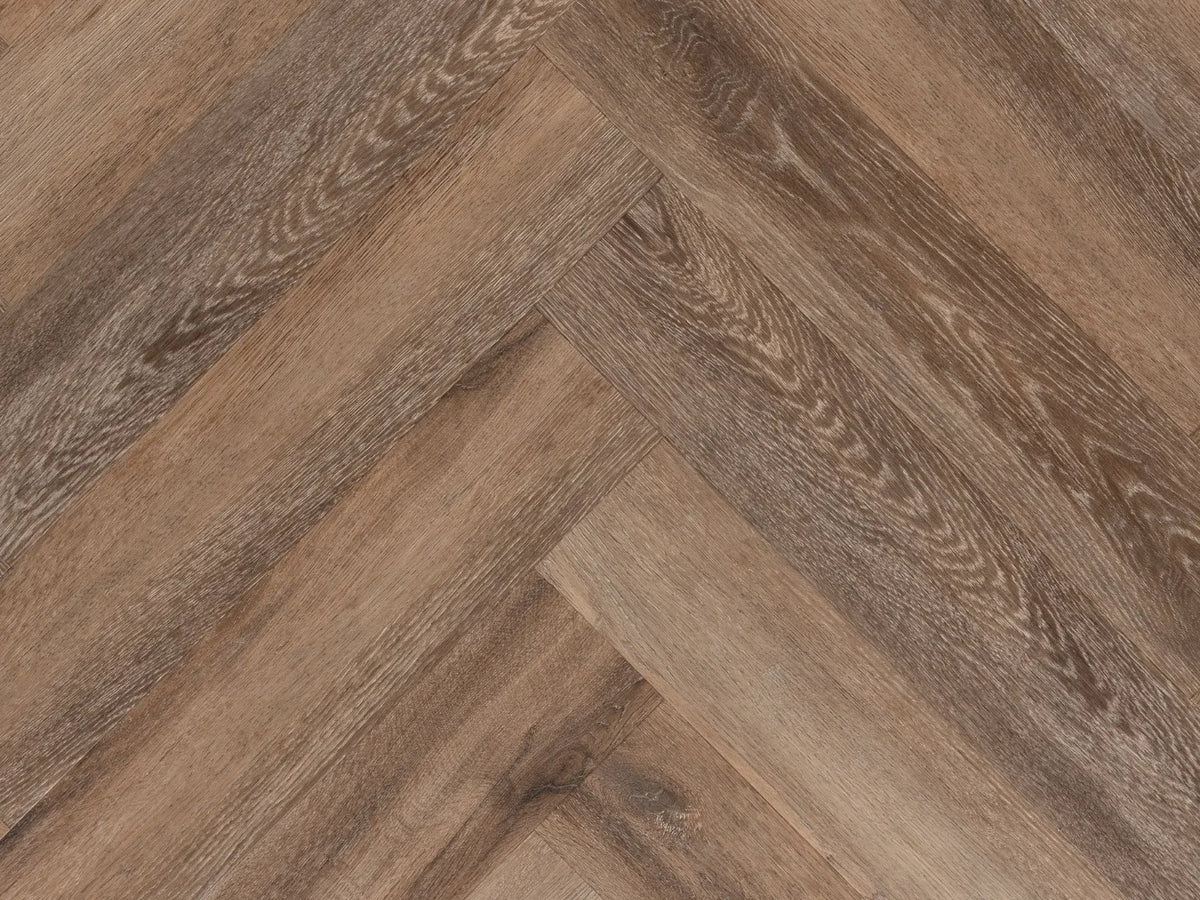 Yarenza Lux Tenebrae Visgraat Dark Oak PVC Visgraat Dryback 2,5 mm Donker Eiken