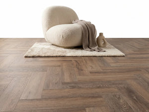 Yarenza Lux Tenebrae Visgraat Dark Oak PVC Visgraat Dryback 2,5 mm Donker Eiken - foto 4