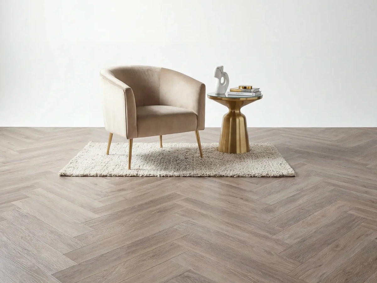 Yarenza Lux Tenebrae Visgraat Smoky Oak PVC Visgraat Dryback 2,5 mm Gerookt Eiken - foto 3