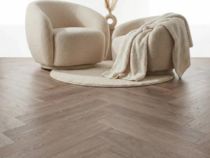 Yarenza Lux Tenebrae Visgraat Smoky Oak PVC Visgraat Dryback 2,5 mm Gerookt Eiken - foto 4