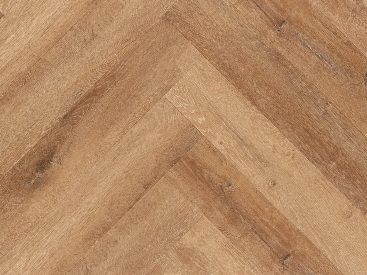 Yarenza Lux Tenebrae Visgraat Warm Oak PVC Visgraat Dryback 2,5 mm Warm Eiken