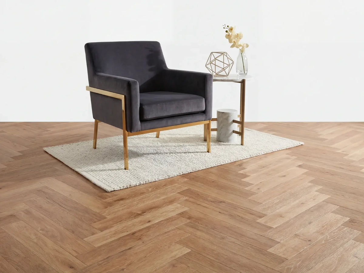 Yarenza Lux Tenebrae Visgraat Warm Oak PVC Visgraat Dryback 2,5 mm Warm Eiken - foto 3