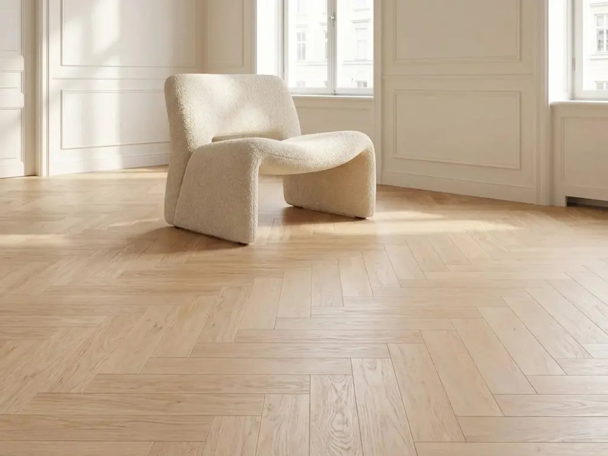 Yarenza Natura Visgraat Beige Oak Klik PVC Visgraat 7 mm Met Ondervloer Beige Eiken - foto 3