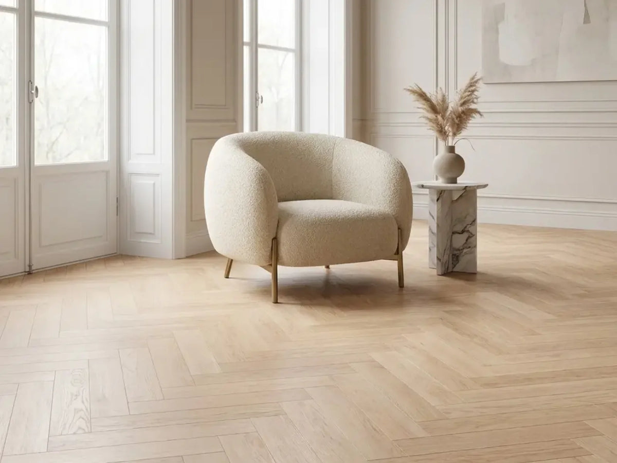 Yarenza Natura Visgraat Beige Oak Klik PVC Visgraat 7 mm Met Ondervloer Beige Eiken - foto 4