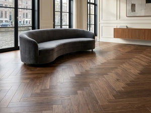 Yarenza Natura Visgraat Dark Oak Klik PVC Visgraat 7 mm Met Ondervloer Donker Eiken - foto 5