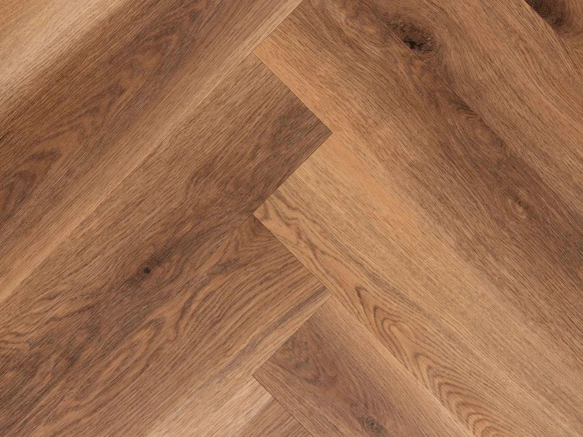 Yarenza Sylva Visgraat Dark Oak PVC Visgraat Dryback 2,5 mm Donker Eiken