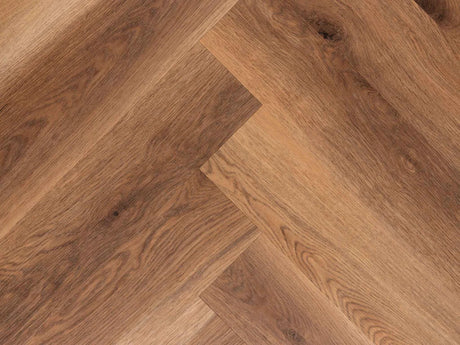 Yarenza Sylva Visgraat Dark Oak PVC Visgraat Dryback 2,5 mm Donker Eiken