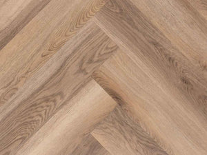 Yarenza Sylva Visgraat Smoky PVC Visgraat Dryback 2,5 mm Gerookt Eiken